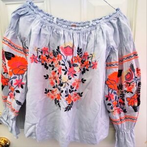 Free people off the shoulder shirt